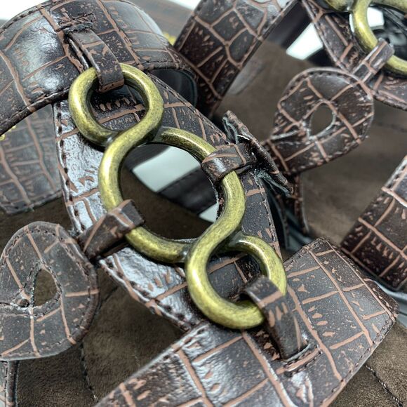 Easy Street Torrid Sandals Brown Faux Leather Size 9M - Picture 11 of 11